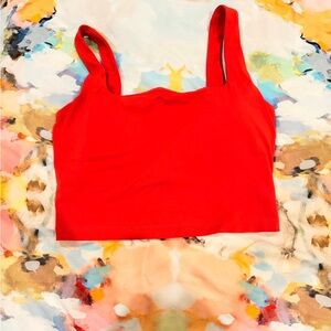 CRZ YOGA Bright Red Women's Crop Top